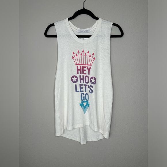 DAYDREAMER LA Womens Ramones Band White Graphic Muscle Tank Top Size Small - Picture 5 of 7